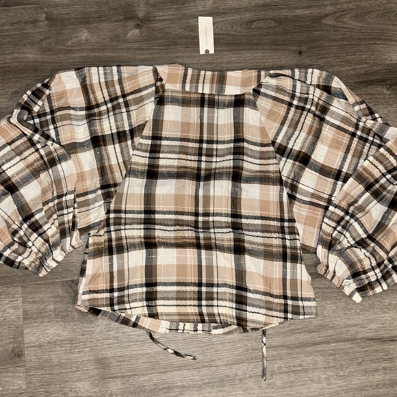 By Anthropologie long sleeve lace up dolman blouse - Picture 10 of 11